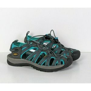 KEEN Women's Size 7 Whisper Waterproof Sandals ~ Dark Shadow & Ceramic